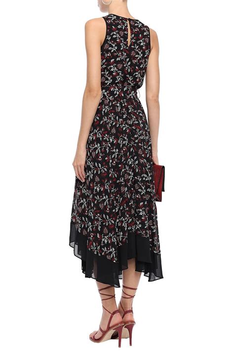 Floral Georgette Midi Dress 